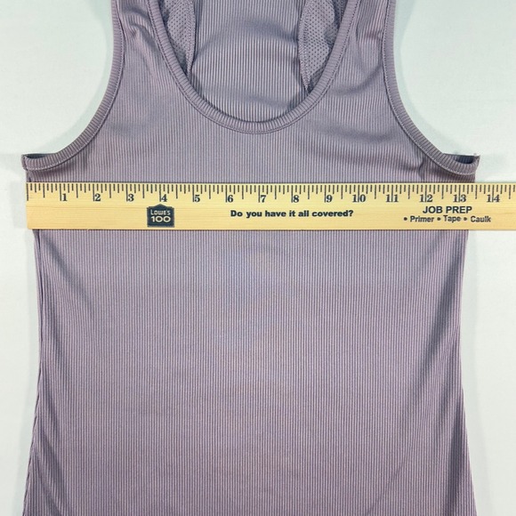 Under Armour Womens HeatGear Ribbed Racerback Tank Top Purple Medium MD M M - Picture 5 of 7